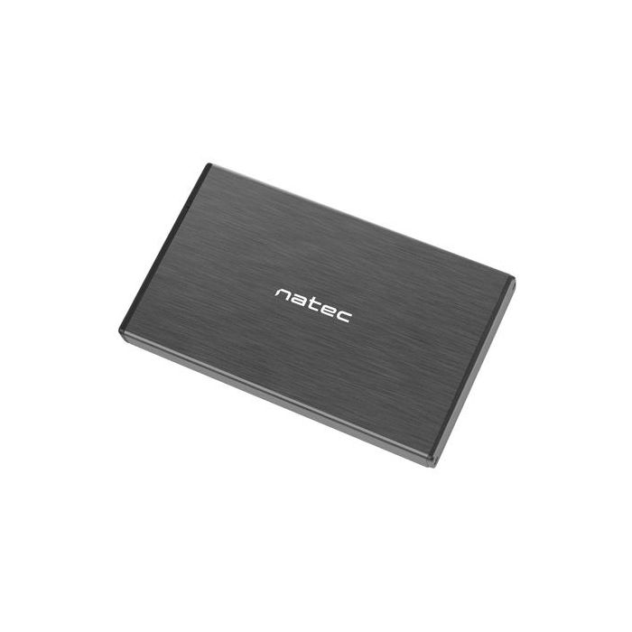 Natec Rhino GO Caja Externa para Discos HDD/SSD SATA 2.5  - USB 3.0 - Compatible con Discos de Hasta 4TB - Plug and Play - Color