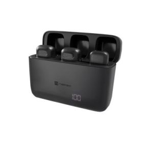 Natec Hopper Lavalier 2 Microfonos Inalambricos Conector USB-C - Alta Sensibilidad - Frecuencia Hasta 48 kHz