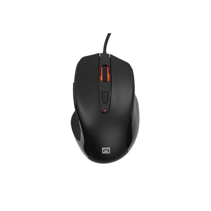 Natec Pigeon 2 Raton USB - 4000 dpi - 5 Botones Programables - Cable de 1,8 mtrs - Color Negro