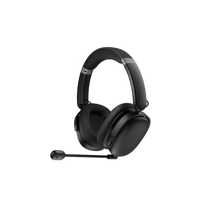 Natec Merlin Auriculares con Microfono Inalambricos - Cancelacion Activa de Ruido - Plegables - Bluetooth 6.0, 2,4GHZ y USB - Co