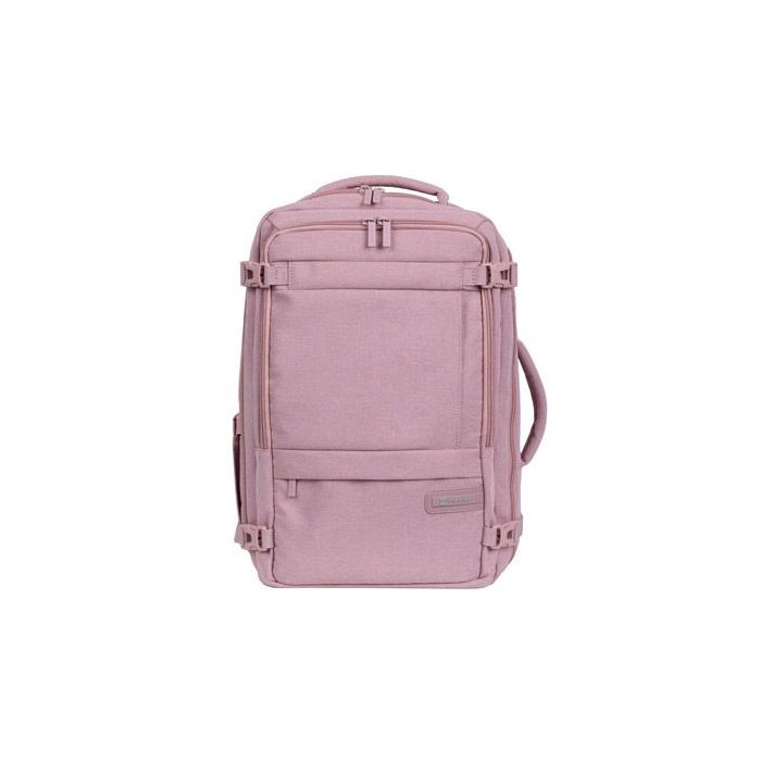 Natec Camel Lite Mochila de Viaje 2 en 1 para Portatiles de 15.6  - Equipaje de Mano de 19 Litros - Color Rosa