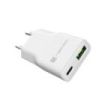 Natec Ribera Slim Cargador de Pared Gan 20W - 1xUSB-A + 1xUSB-C - Carga Rapida - Color Blanco