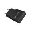Natec Ribera Slim Cargador de Pared Gan 20W - 1xUSB-A + 1xUSB-C - Carga Rapida - Color Negro