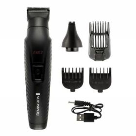 Remington G10 Graphite Kit Barbero Cortapelo - 10 en 1 - Cuchillas de Precision Recubiertas de Grafito - Bateria Recargable - Au