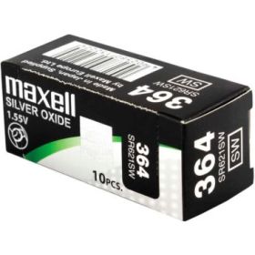 Maxell 364 Pack de 10 Pilas Oxido de Plata 1.55V - SR0621SW