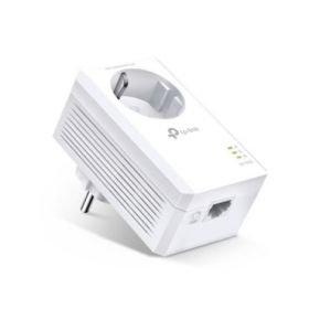 TP-Link TL-PA7017P Adaptador Powerline - Velocidad hasta 1Gbps - Cobertura hasta 300m - Toma de Corriente Integrada - Ethernet -