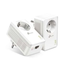 TP-Link Kit de Inicio AV1000 Gigabit Powerline con Enchufe Incorporado