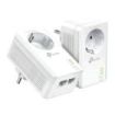 TP-Link TL-PA7027P KIT Pack de 2 Adaptadores Powerline - Velocidad hasta 1Gbps - Cobertura hasta 300m - Toma de Corriente Integr
