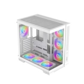 Sama V52 Caja Torre ATX - Lateral Cristal Templado  - 2 x USB-A 3.0, USB-C 3.2 - 1 x Audio + Micro - 7 Ventiladores ARGB - Color