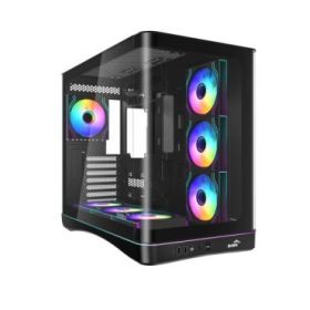 Sama V62 Caja Torre ATX - Lateral Cristal Templado Curvado - 2 x USB-A 3.0, 1 x USB-C 3.2 - 1 x Audio + Micro - 7 Ventiladores A