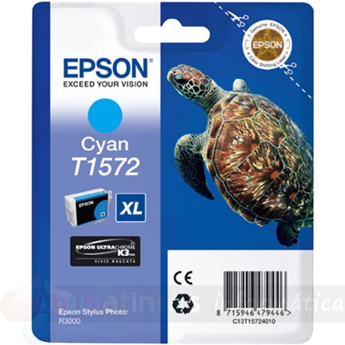 Epson T1572 Cian Cartucho de Tinta Original - C13T15724010