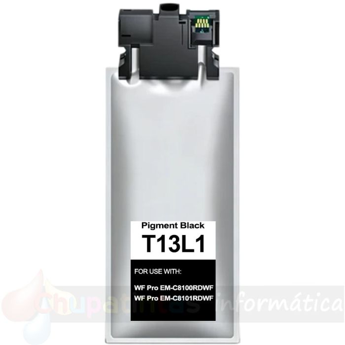 Epson T13L1 Negro Cartucho de Tinta Pigmentada Genérico - Reemplaza C13T13L140
