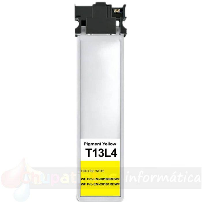 Epson T13L4 Amarillo Cartucho de Tinta Pigmentada Genérico - Reemplaza C13T13L440