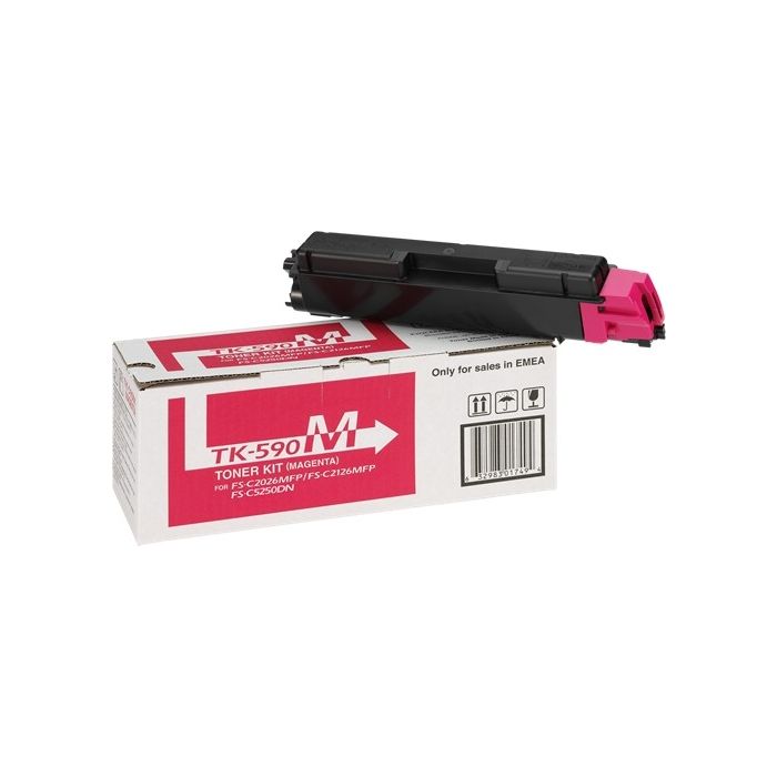 Kyocera TK590 Magenta Cartucho de Toner Original - 1T02KVBNL0/TK590M