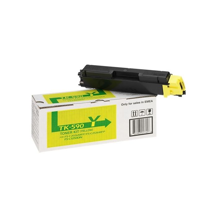 Kyocera TK590 Amarillo Cartucho de Toner Original - 1T02KVANL0/TK590Y