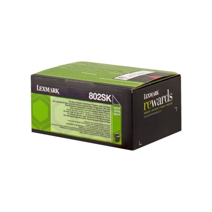 Lexmark CX310/CX410/CX510 Negro Cartucho de Toner Original - 80C2SK0/80C2SKE/802SK