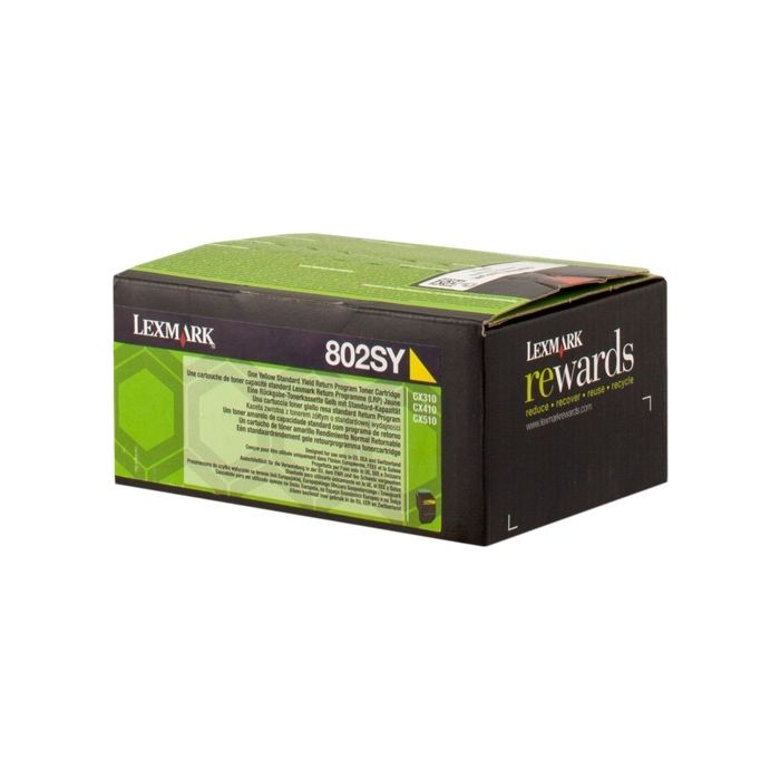 Lexmark CX310/CX410/CX510 Amarillo Cartucho de Toner Original - 80C2SY0/80C2SYE/802SY