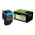 Lexmark CX510 Cyan Cartucho de Toner Original - 80C2XC0/80C2XCE/802XC