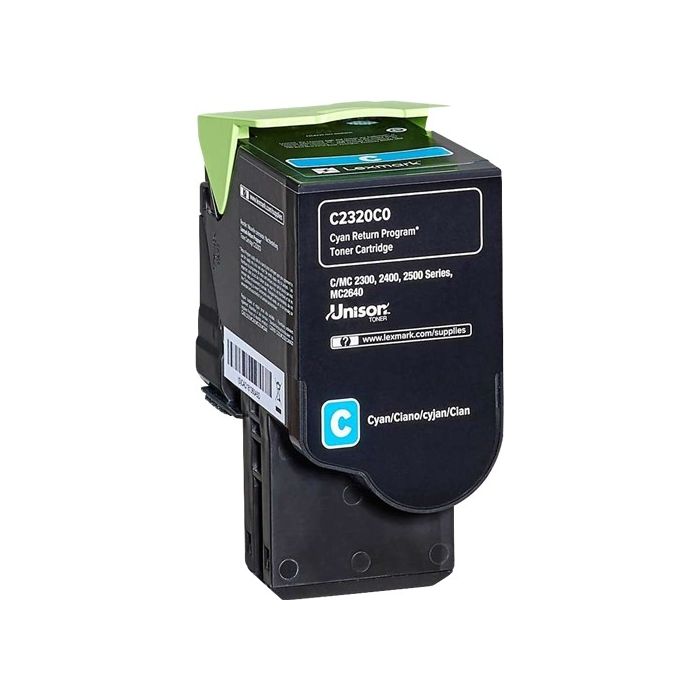 Lexmark C2325/C2425/C2535/MC2325/MC2425/MC2535/MC2640 Cyan Cartucho de Toner Original - C2320C0