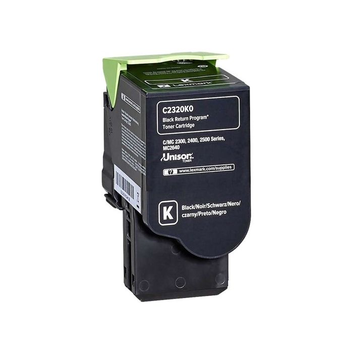 Lexmark C2325/C2425/C2535/MC2325/MC2425/MC2535/MC2640 Negro Cartucho de Toner Original - C2320K0