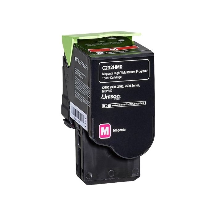 Lexmark C2325/C2425/C2535/MC2325/MC2425/MC2535/MC2640 Magenta Cartucho de Toner Original - C232HM0