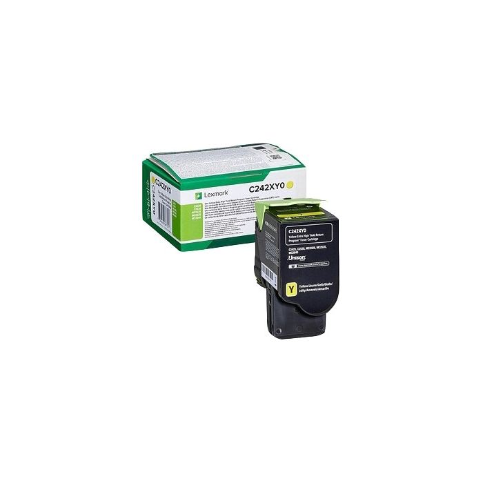 Lexmark C2425/C2535/MC2425/MC2535/MC2640 Amarillo Cartucho de Toner Original - C242XY0