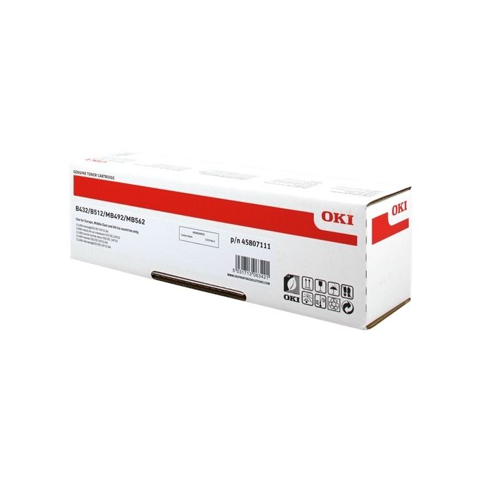 OKI B432/B512/MB492/MB562 Negro Cartucho de Toner Original - 45807111