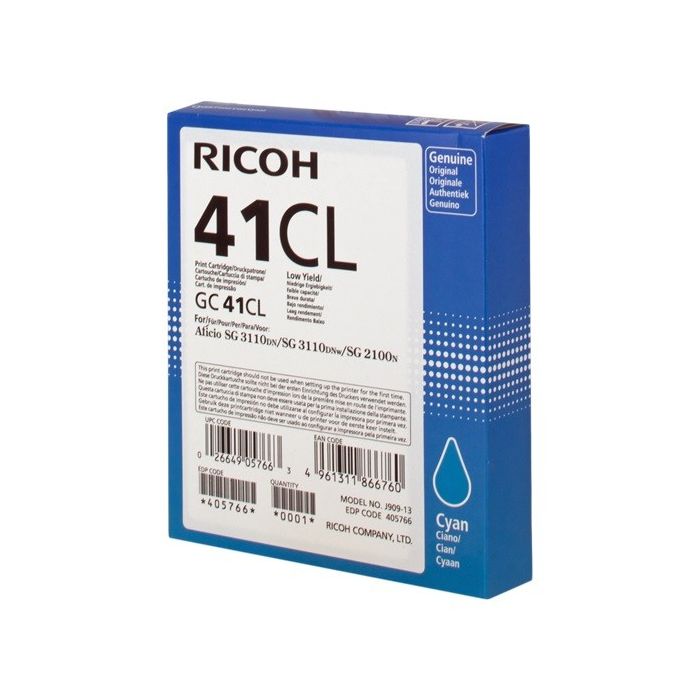 Ricoh GC41CL Cyan Cartucho de Gel Original - 405766