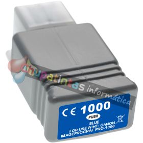 Canon PFI1000 Blue Cartucho de Tinta Pigmentada Genérico - Reemplaza PFI1000B/0555C001