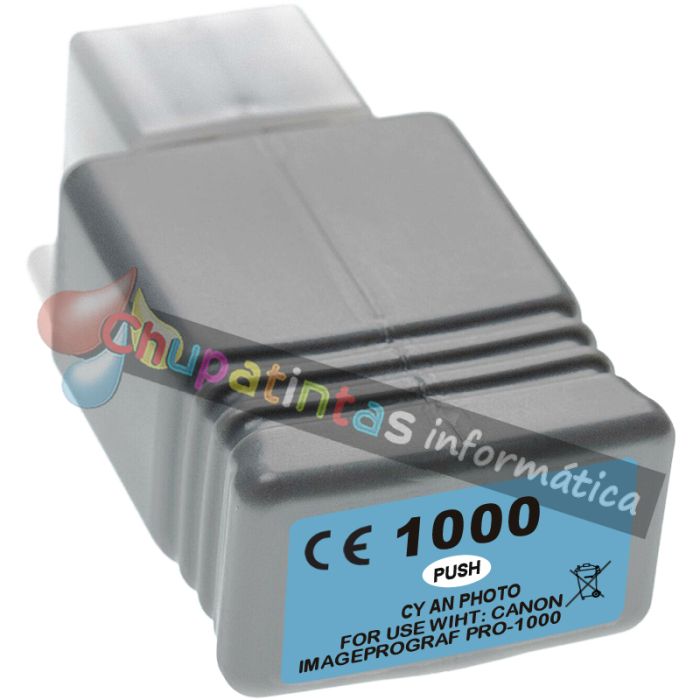 Canon PFI1000 Cyan Photo Cartucho de Tinta Pigmentada Generico - Reemplaza PFI1000PC/0550C001
