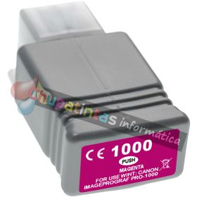 Canon PFI1000 Magenta Cartucho de Tinta Pigmentada Generico - Reemplaza PFI1000M/0548C001