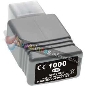 Canon PFI1000 Negro Mate Cartucho de Tinta Pigmentada Generico - Reemplaza PFI1000MBK/0545C001