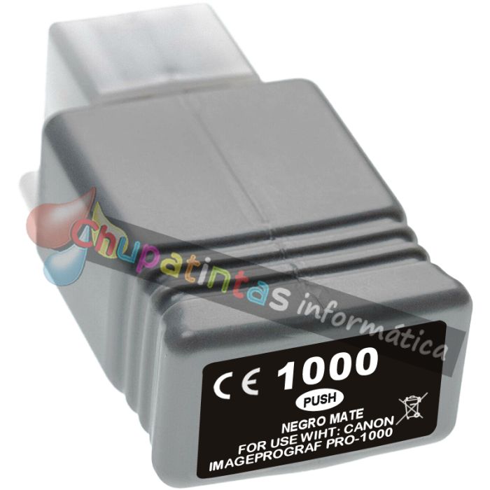 Canon PFI1000 Negro Mate Cartucho de Tinta Pigmentada Generico - Reemplaza PFI1000MBK/0545C001
