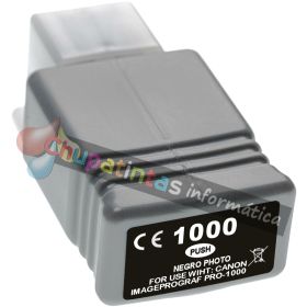 Canon PFI1000 Negro Photo Cartucho de Tinta Pigmentada Generico - Reemplaza PFI1000PBK/0546C001
