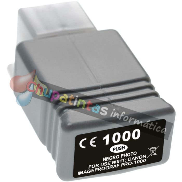 Canon PFI1000 Negro Photo Cartucho de Tinta Pigmentada Generico - Reemplaza PFI1000PBK/0546C001