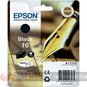 Epson T1621 Negro Cartucho de Tinta Original - C13T16214012
