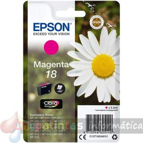 Epson T1803 (18) Magenta Cartucho de Tinta Original - C13T18034012