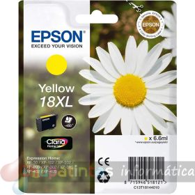 Epson T1814 (18XL) Amarillo Cartucho de Tinta Original - C13T18144012