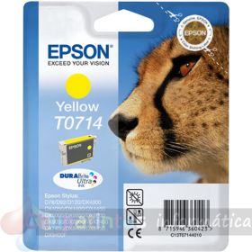 Epson T0714 Amarillo Cartucho de Tinta Original - C13T07144012
