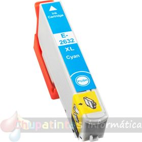 Epson T2632/T2612 (26XL) Cyan Cartucho de Tinta Genérico - Reemplaza C13T26324012/C13T26124012