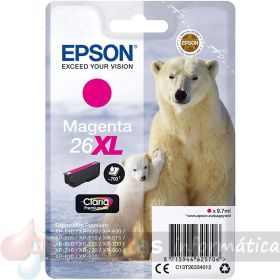 Epson T2633 (26XL) Magenta Cartucho de Tinta Original - C13T26334012