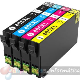 EPSON 405XL Pack Ahorro 4 Cartuchos de Tinta Genericos