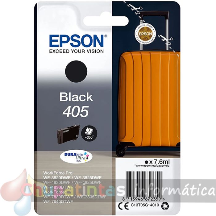 Epson 405 Negro Cartucho de Tinta Original - C13T05G14010