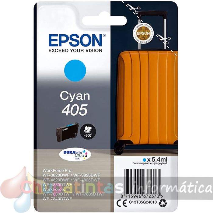 Epson 405 Cian Cartucho de Tinta Original - C13T05G24010