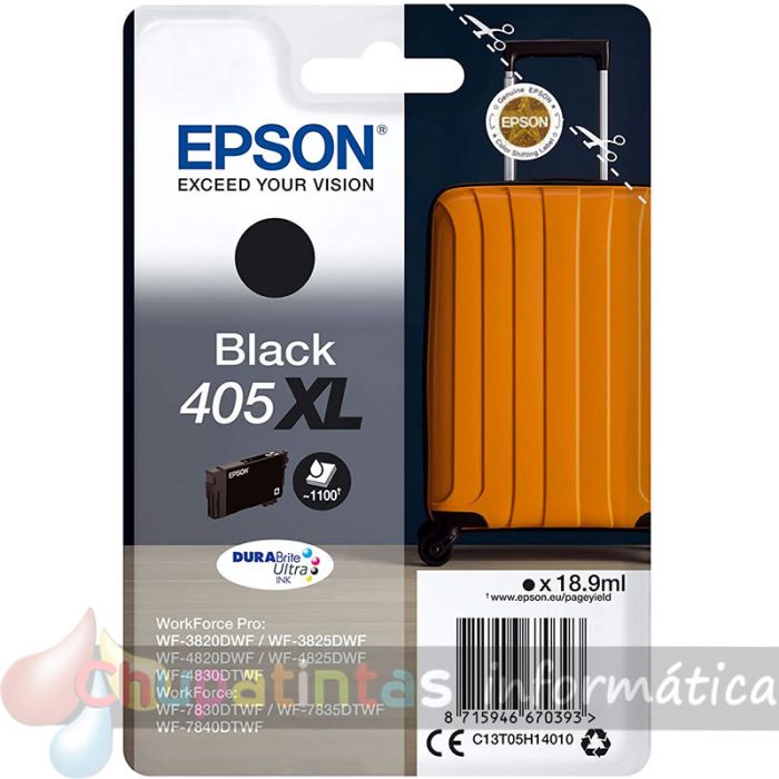 Epson 405XL Negro Cartucho de Tinta Original - C13T05H14010