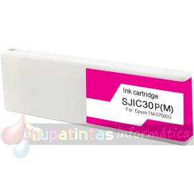 Epson SJIC30P Magenta Cartucho de Tinta Pigmentada Genérico - Reemplaza C33S020641/SJIC30P(M)