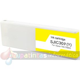 Epson SJIC30P Amarillo Cartucho de Tinta Pigmentada Genérico - Reemplaza C33S020642/SJIC30P(Y)