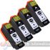 Epson T3351/T3331 V2 (33XL) Negro Pack Ahorro 4 Cartuchos de Tinta Genéricos-1