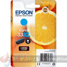 Epson T3362 (33XL) Cian Cartucho de Tinta Original - C13T33624012