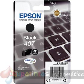 Epson 407 Negro Cartucho de Tinta Original - C13T07U140